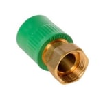 Enlace hembra con racor loco PP- R 100, referencia P-234040-L de la serie helisystem® de Heliroma. Medida: 40x1 1/2